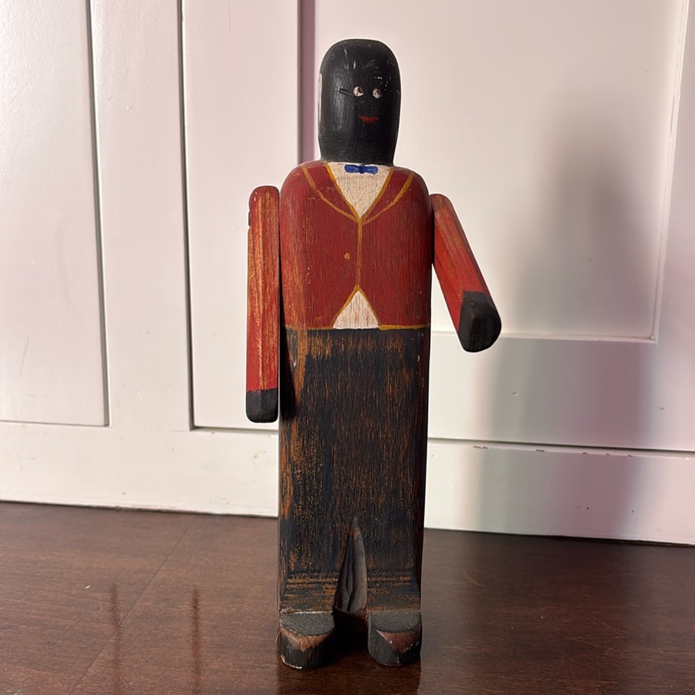 Vintage Wolf Creek Primitives Wood Wooden American Folk Carving Figure.